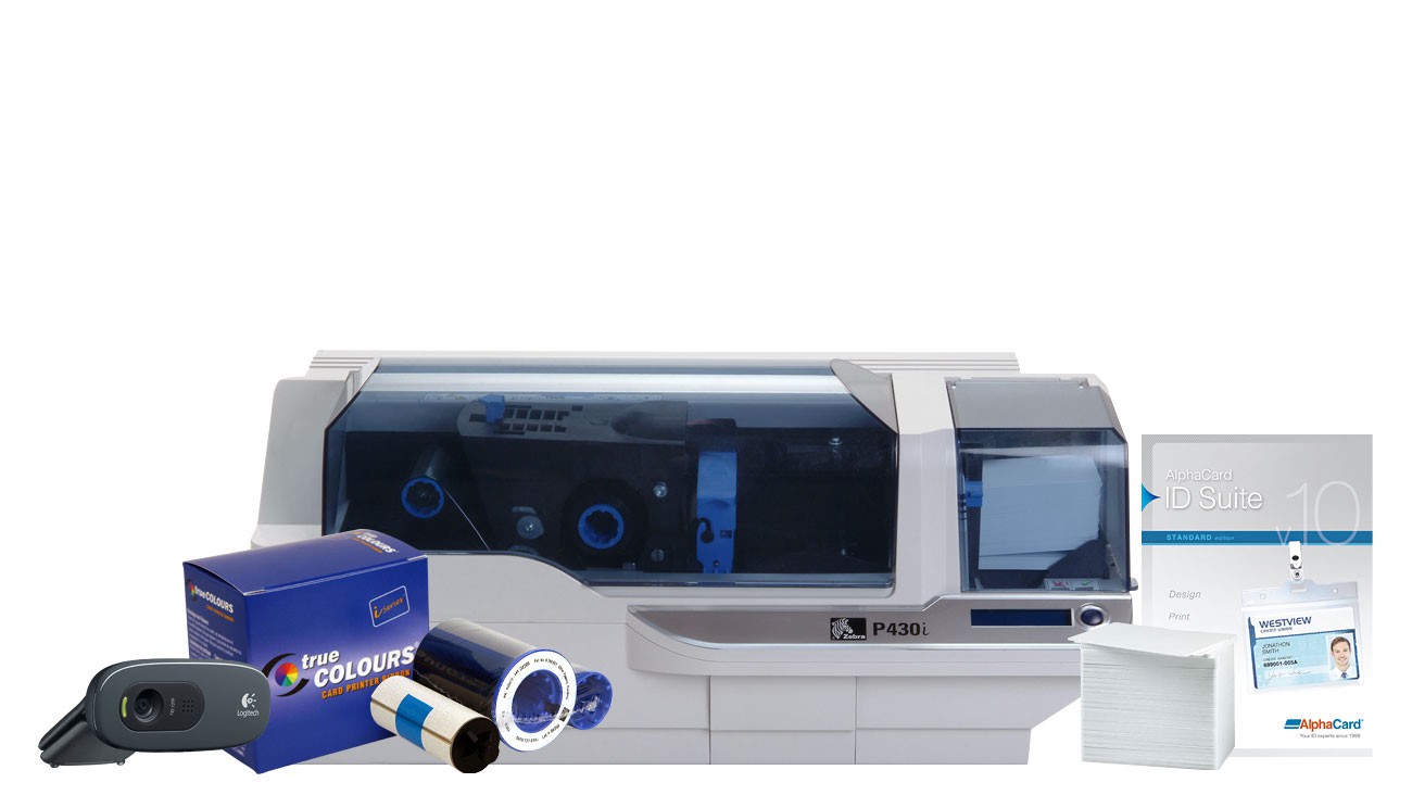 Zebra P430i Dual Sided ID Card Printer System