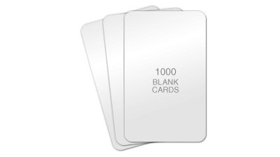 Standard Blank PVC Cards, CR80 - 1000 count 10mil