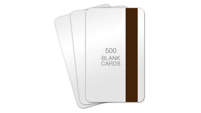 Lo-Co Magnetic Stripe Blank PVC Cards, CR80 30mil - 500 count