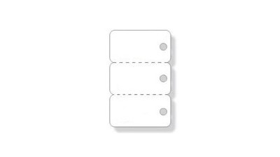 Key Tag Cards, 3-Up, 30mil PVC, 500 count
