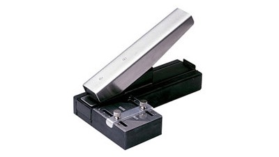 Stapler-Style Slot Punch with Guide