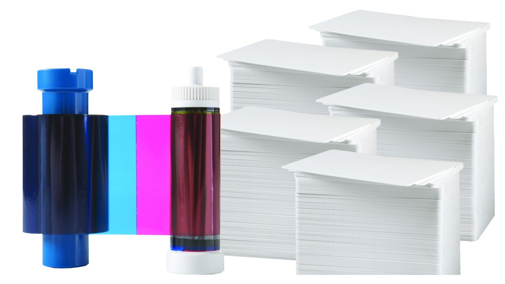 Printer Resupply Pack - MA300YMCKO Ribbon & PVC Cards