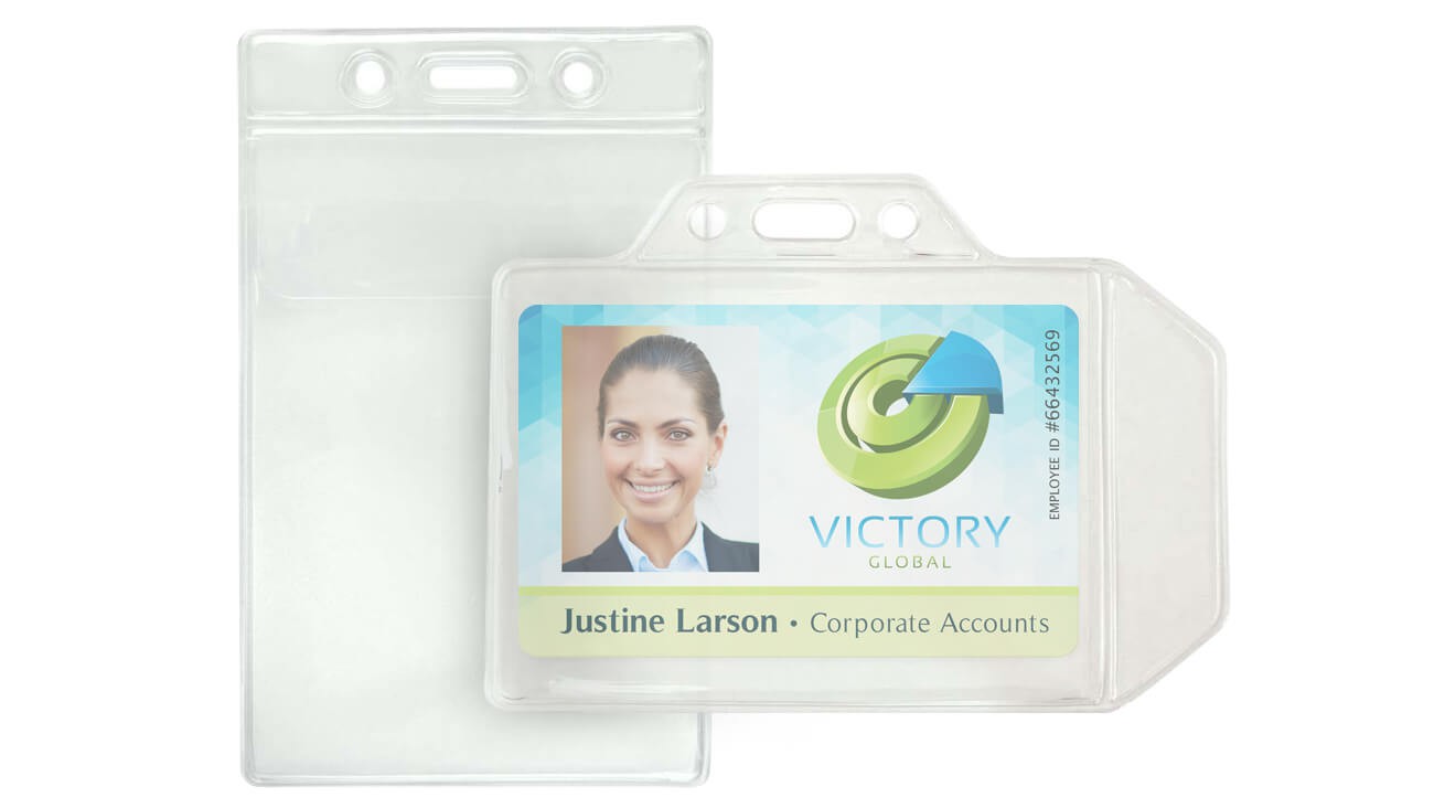 Badge Holders with Flap – Pack of 100