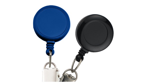 Round Badge Reels with Card Clamp