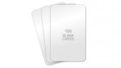 AlphaCard Premium Blank PVC Cards, CR80 30mil - 100 count 
