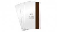 AlphaCard Premium White PVC Cards w/ HiCo Mag Stripe - 30 mil - Pack of 500