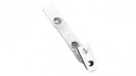 2-Hole Clip with Clear Vinyl Strap - 100 Pack