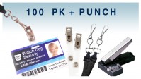 ID Accessory Pack - Includes Lanyards, Strap Clips & Slot Punch - 100 Count