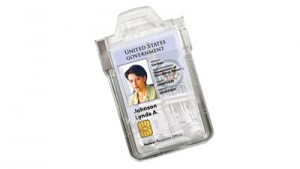 Secure Shilded Ridgid Plastic Badge Holder - 100 Pack