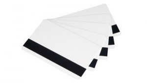 Evolis Rewritable PVC Cards (Black) with Magnetic Stripe - 100 cards
