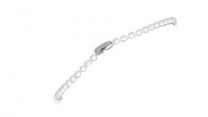 Small White Plastic Bead Chain with Connector - 500