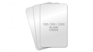 Standard Blank PVC Cards, CR80 30mil