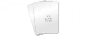 Standard Blank PVC Cards, CR80 30mil - 100 count