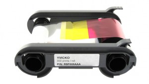 Evolis R5F008AAA Color Ribbon - YMCKO 300 Prints