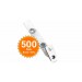 Snap Clip with Clear Vinyl Strap - Quantity of 500