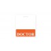 Healthcare Badge Buddy Horizontal ID - 25 Pack - Doctor Orange