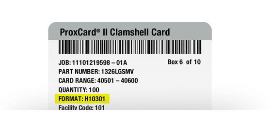 Learn about Proximity Card Formats, Facility Codes and Range Numbers